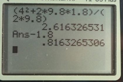OpenStax College Physics, Chapter 2, Problem 46 (PE) calculator screenshot 2