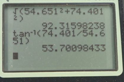 OpenStax College Physics, Chapter 3, Problem 20 (PE) calculator screenshot 2