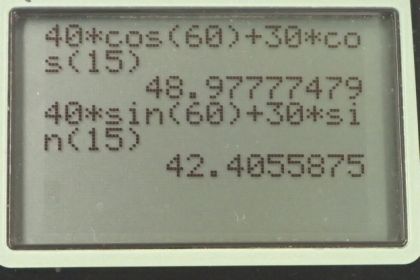 OpenStax College Physics, Chapter 3, Problem 24 (PE) calculator screenshot 1