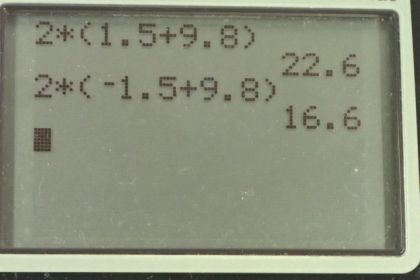 OpenStax College Physics, Chapter 4, Problem 24 (AP) calculator screenshot 1