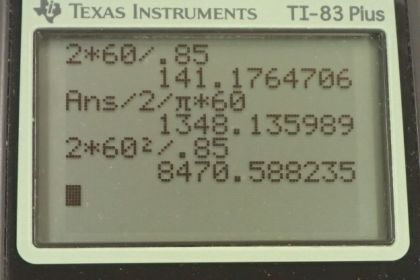 OpenStax College Physics, Chapter 6, Problem 20 (PE) calculator screenshot 1