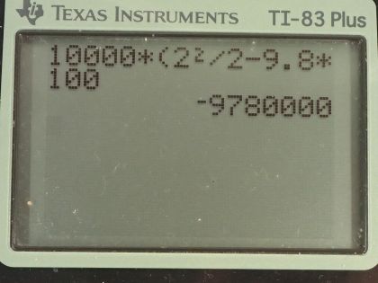 OpenStax College Physics, Chapter 7, Problem 40 (AP) calculator screenshot 1