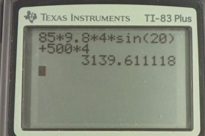 OpenStax College Physics, Chapter 7, Problem 5 (PE) calculator screenshot 1