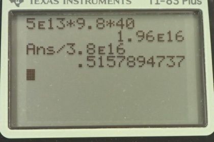 OpenStax College Physics, Chapter 7, Problem 16 (PE) calculator screenshot 1