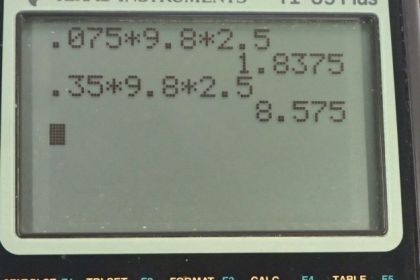 OpenStax College Physics, Chapter 7, Problem 18 (PE) calculator screenshot 1