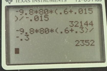 OpenStax College Physics, Chapter 7, Problem 52 (PE) calculator screenshot 1