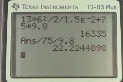 OpenStax College Physics, Chapter 7, Problem 53 (PE) calculator screenshot 1