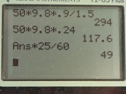 OpenStax College Physics, Chapter 7, Problem 60 (PE) calculator screenshot 1