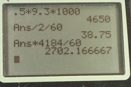 OpenStax College Physics, Chapter 7, Problem 66 (PE) calculator screenshot 1