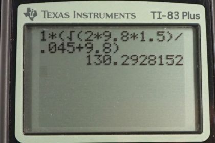 OpenStax College Physics, Chapter 8, Problem 3 (AP) calculator screenshot 1
