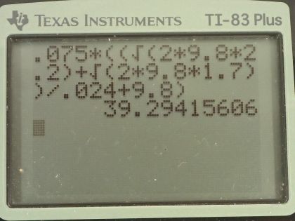 OpenStax College Physics, Chapter 8, Problem 4 (AP) calculator screenshot 1