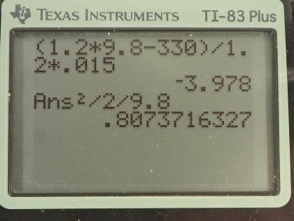 OpenStax College Physics, Chapter 8, Problem 6 (AP) calculator screenshot 1
