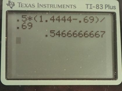 OpenStax College Physics, Chapter 8, Problem 18 (AP) calculator screenshot 2