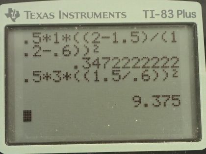 OpenStax College Physics, Chapter 8, Problem 38 (AP) calculator screenshot 3