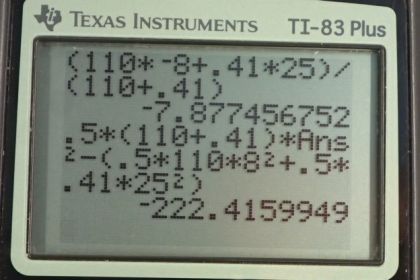 OpenStax College Physics, Chapter 8, Problem 33 (PE) calculator screenshot 2
