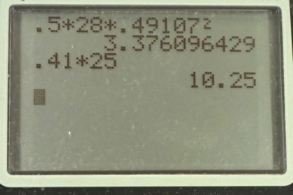 OpenStax College Physics, Chapter 8, Problem 38 (PE) calculator screenshot 2