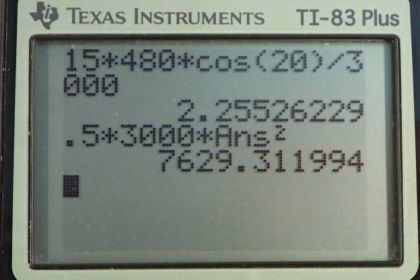 OpenStax College Physics, Chapter 8, Problem 47 (PE) calculator screenshot 1