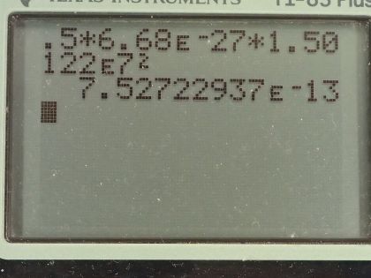 OpenStax College Physics, Chapter 8, Problem 49 (PE) calculator screenshot 6