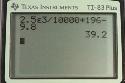 OpenStax College Physics, Chapter 8, Problem 53 (PE) calculator screenshot 1