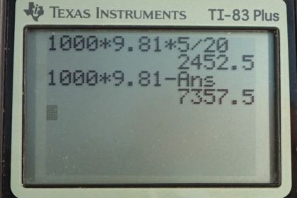 OpenStax College Physics, Chapter 9, Problem 7 (AP) calculator screenshot 1