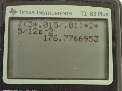OpenStax College Physics, Chapter 10, Problem 22 (AP) calculator screenshot 1
