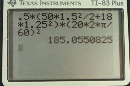 OpenStax College Physics, Chapter 10, Problem 21 (PE) calculator screenshot 1