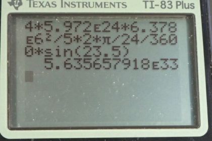 OpenStax College Physics, Chapter 10, Problem 48 (PE) calculator screenshot 1
