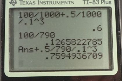 OpenStax College Physics, Chapter 11, Problem 3 (AP) calculator screenshot 1