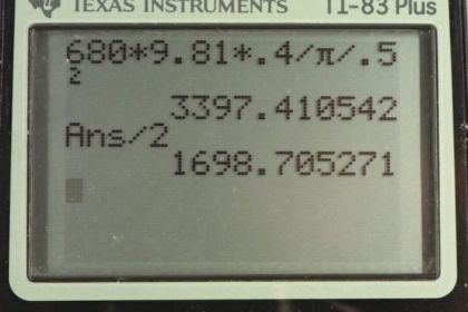 OpenStax College Physics, Chapter 11, Problem 5 (AP) calculator screenshot 1