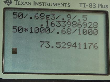 OpenStax College Physics, Chapter 11, Problem 6 (PE) calculator screenshot 1