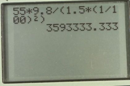 OpenStax College Physics, Chapter 11, Problem 11 (PE) calculator screenshot 1