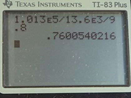 OpenStax College Physics, Chapter 11, Problem 14 (PE) calculator screenshot 1