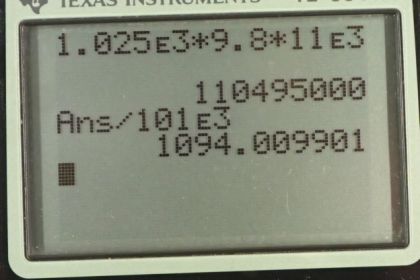 OpenStax College Physics, Chapter 11, Problem 15 (PE) calculator screenshot 1