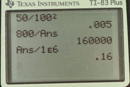 OpenStax College Physics, Chapter 11, Problem 21 (PE) calculator screenshot 1