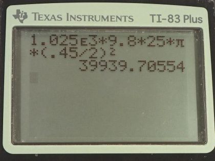 OpenStax College Physics, Chapter 11, Problem 34 (PE) calculator screenshot 1