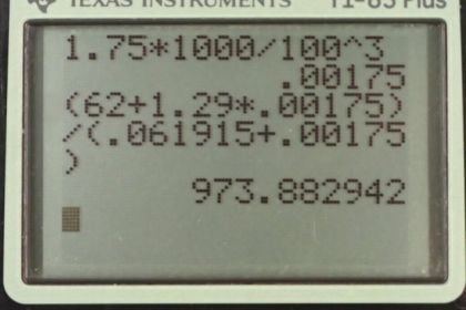 OpenStax College Physics, Chapter 11, Problem 43 (PE) calculator screenshot 2