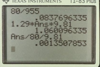 OpenStax College Physics, Chapter 11, Problem 47 (PE) calculator screenshot 1