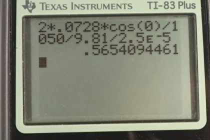 OpenStax College Physics, Chapter 11, Problem 59 (PE) calculator screenshot 1