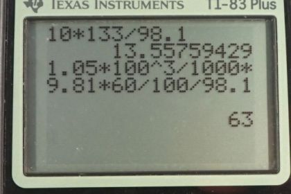 OpenStax College Physics, Chapter 11, Problem 75 (PE) calculator screenshot 1