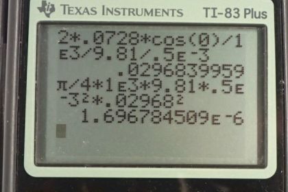 OpenStax College Physics, Chapter 11, Problem 79 (PE) calculator screenshot 1