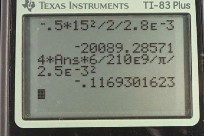 OpenStax College Physics, Chapter 11, Problem 81 (PE) calculator screenshot 1