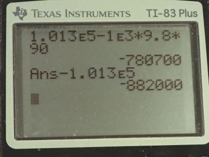 OpenStax College Physics, Chapter 11, Problem 84 (PE) calculator screenshot 1