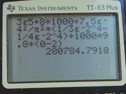 OpenStax College Physics, Chapter 12, Problem 28 (PE) calculator screenshot 2