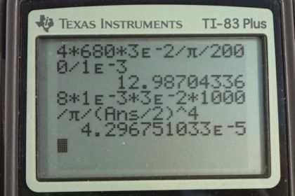 OpenStax College Physics, Chapter 12, Problem 59 (PE) calculator screenshot 1