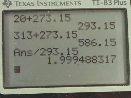 OpenStax College Physics, Chapter 13, Problem 4 (AP) calculator screenshot 1