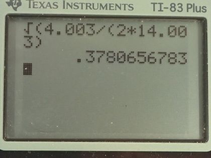 OpenStax College Physics, Chapter 13, Problem 8 (AP) calculator screenshot 1