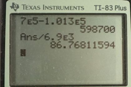 OpenStax College Physics, Chapter 13, Problem 23 (PE) calculator screenshot 1
