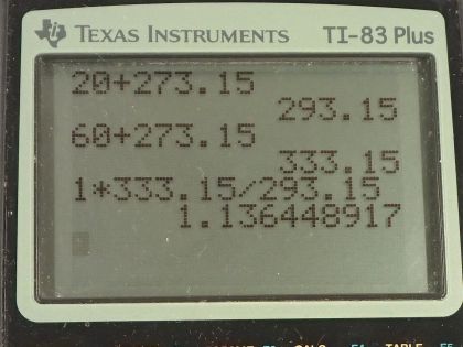 OpenStax College Physics, Chapter 13, Problem 24 (PE) calculator screenshot 1
