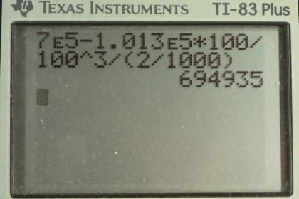 OpenStax College Physics, Chapter 13, Problem 33 (PE) calculator screenshot 1