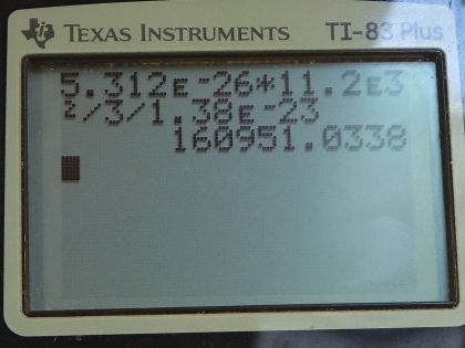 OpenStax College Physics, Chapter 13, Problem 42 (PE) calculator screenshot 2